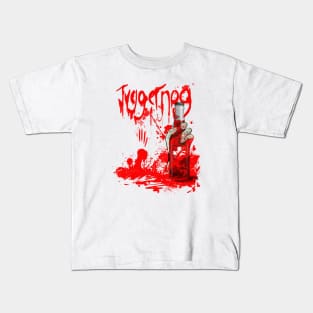 Zombie Hand Bloodied Juggernog on Crème Kids T-Shirt